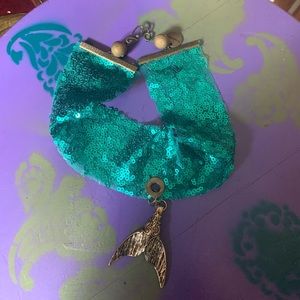 #Handmade sequenced mermaid choker
